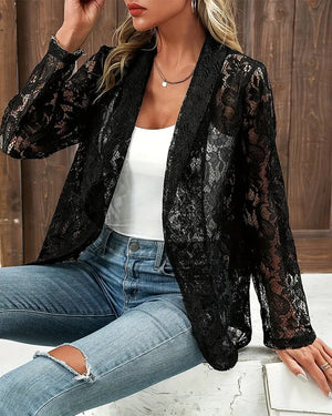 Elegante Blazer Met Bloemenkant™ | 1+1 GRATIS