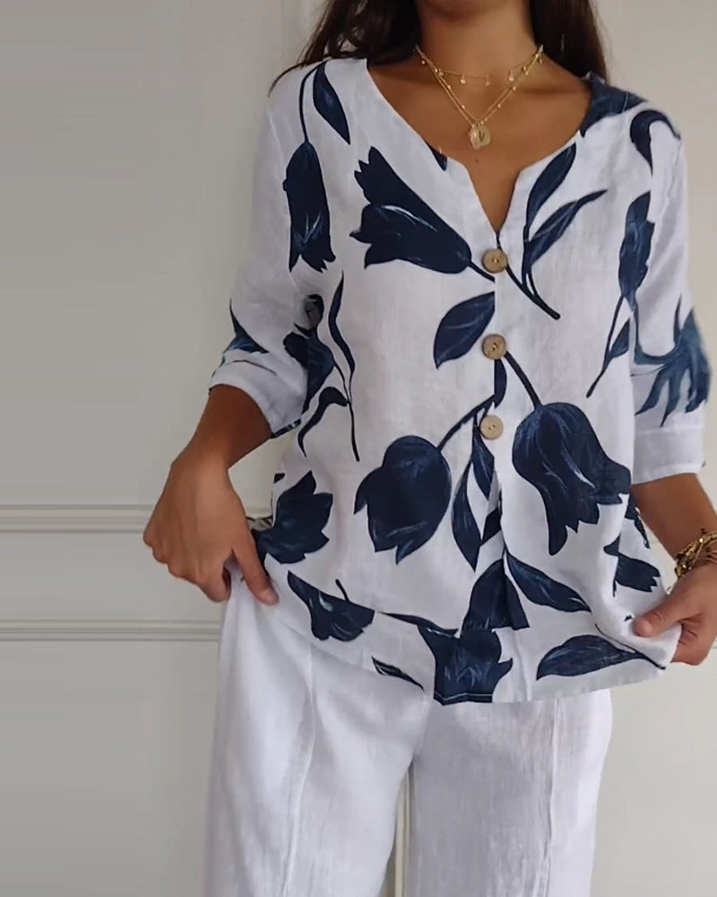 Stijlvolle Bloemenblouse™ | 1+1 GRATIS