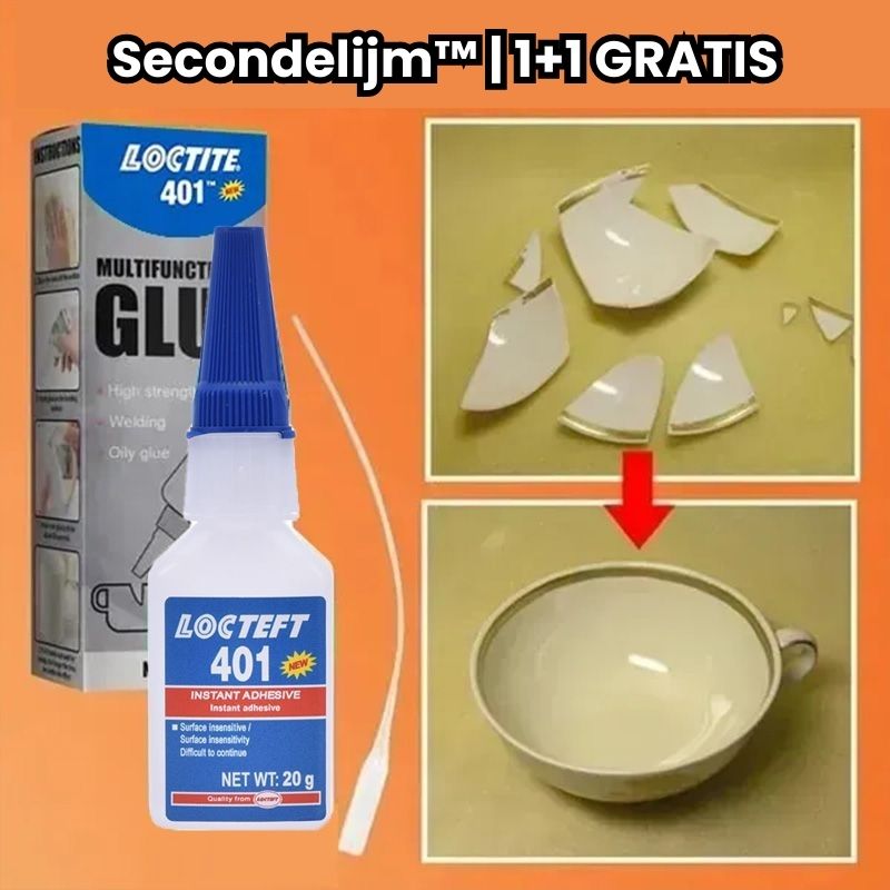 Secondelijm™ | 1+1 GRATIS