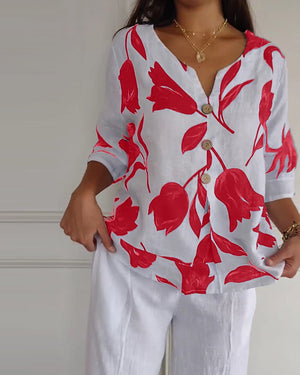 Stijlvolle Bloemenblouse™ | 1+1 GRATIS