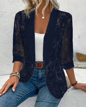 Elegante Blazer Met Bloemenkant™ | 1+1 GRATIS