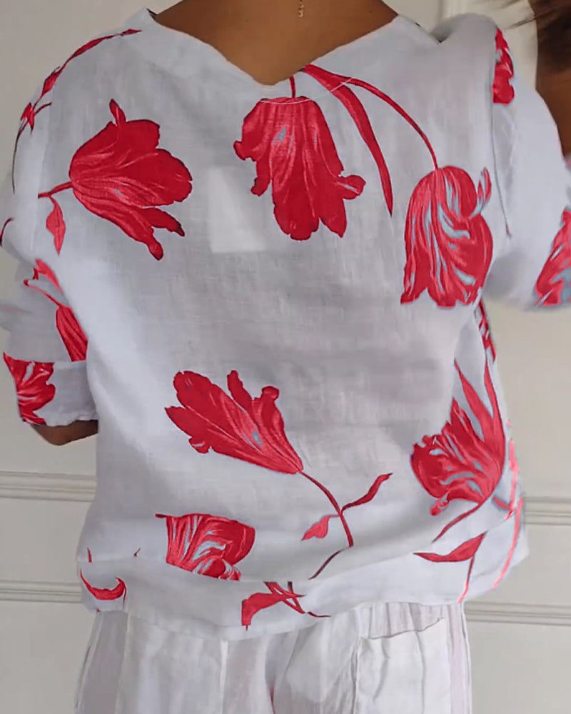 Stijlvolle Bloemenblouse™ | 1+1 GRATIS