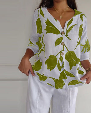 Stijlvolle Bloemenblouse™ | 1+1 GRATIS