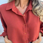 Dames Elegante Effen Geknoopte Blouse™